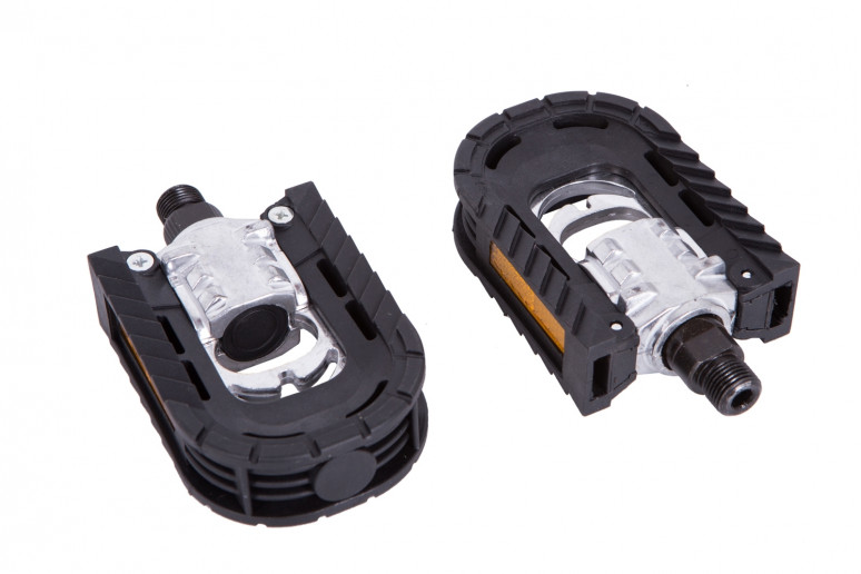 Педаль Al + Pl складные GINEYEA M-961F (Black/Silver)