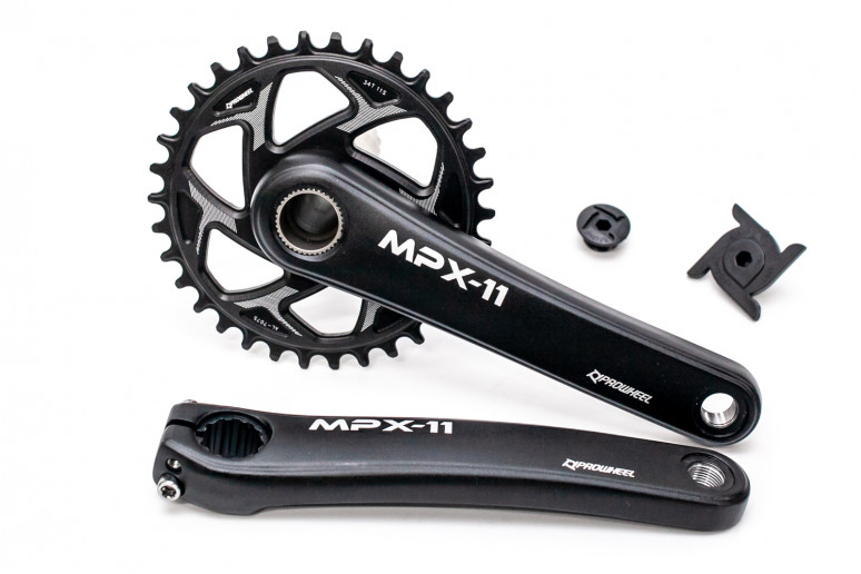 Шатун AL L175мм 34T PROWHEEL MPX11-34-TT без каретки с интегр.осью