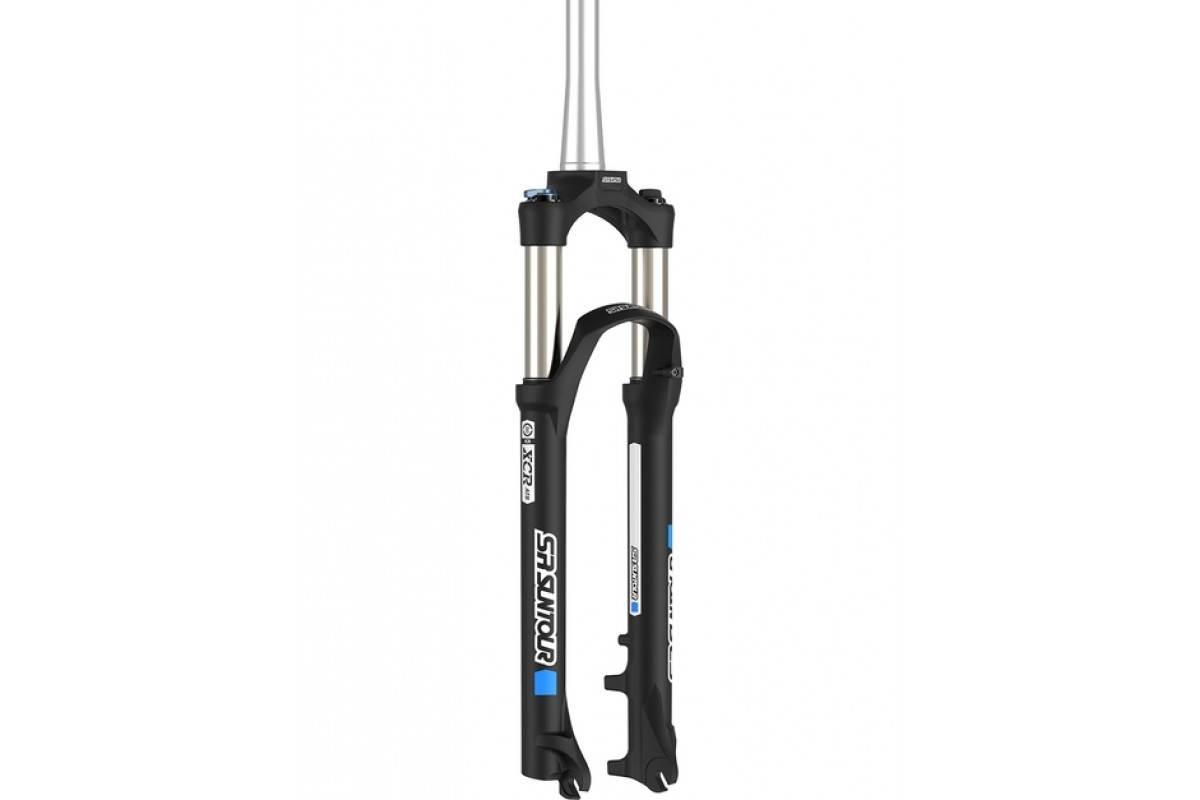 Фото Вилка 27.5" 1,5-1,1/8" AM с лок. disc шток-272мм ход-100mm SUNTOUR XCR32-LO (черный (м)) з офіційного сайту OSKAR™