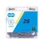 Фото 1 Цепь 6 ск. 114зв. gray/gray KMC Z-6 с замком NEW BOX з офіційного сайту OSKAR™
