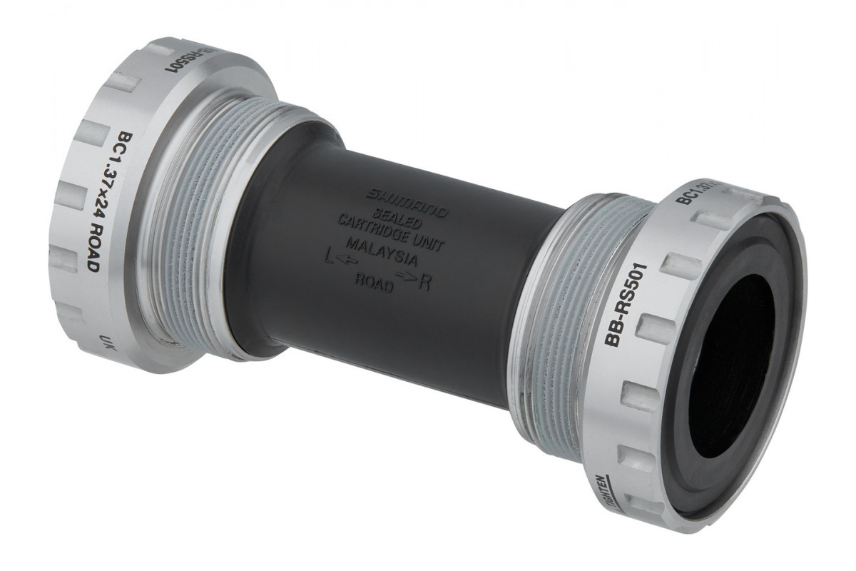 Фото Каретка без валамм 68/70 под полую ось (Hollowtech II) SHIMANO BB-RS501 (серый с черным) з офіційного сайту OSKAR™